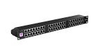 UCL PPC-48HDO-S5E Патч-панель высокой плотности 19″ 1U, 48 портов RJ-45, категория 5e (50 µ″), Dual IDC, экранированная, Uncomline