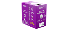 UCL Patch U/UTP Cat 5e PVC нг(А)-LSLTx 4х2х0,48 GY-IN-305 Кабель парной скрутки, неэкран., кат. 5e, 4х2х0,48 мм, PVC нг(А)-LSLTx, внутр., серый, 305 м, Uncomline