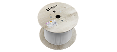 UCL F/FTP Cat 6A ZH нг(А)-HF 4x2x0,58  GY-IN-305 Кабель парной скрутки, экран., кат. 6A, 4x2x0,58 мм, ZH нг(А)-HF, внутр., серый, 305 м, Uncomline