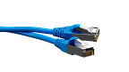 UCL PCС-SU5E-0,5M-LSZH-BL Патч-корд F/UTP, Cat.5e (50 µ″) (100% Fluke Component Tested), экранированный, LSZH, 0,5 м, синий, Uncomline